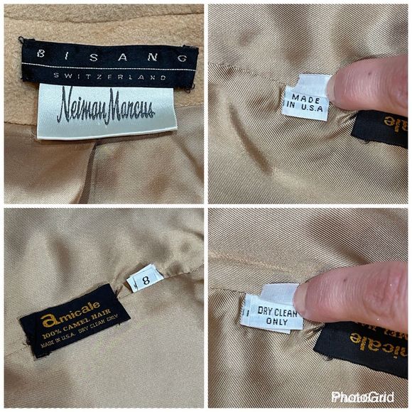 Bisang Neiman Marcus Womens Camel Hair Oversized Long Coat Size 8 Made in USA - Picture 2 of 16